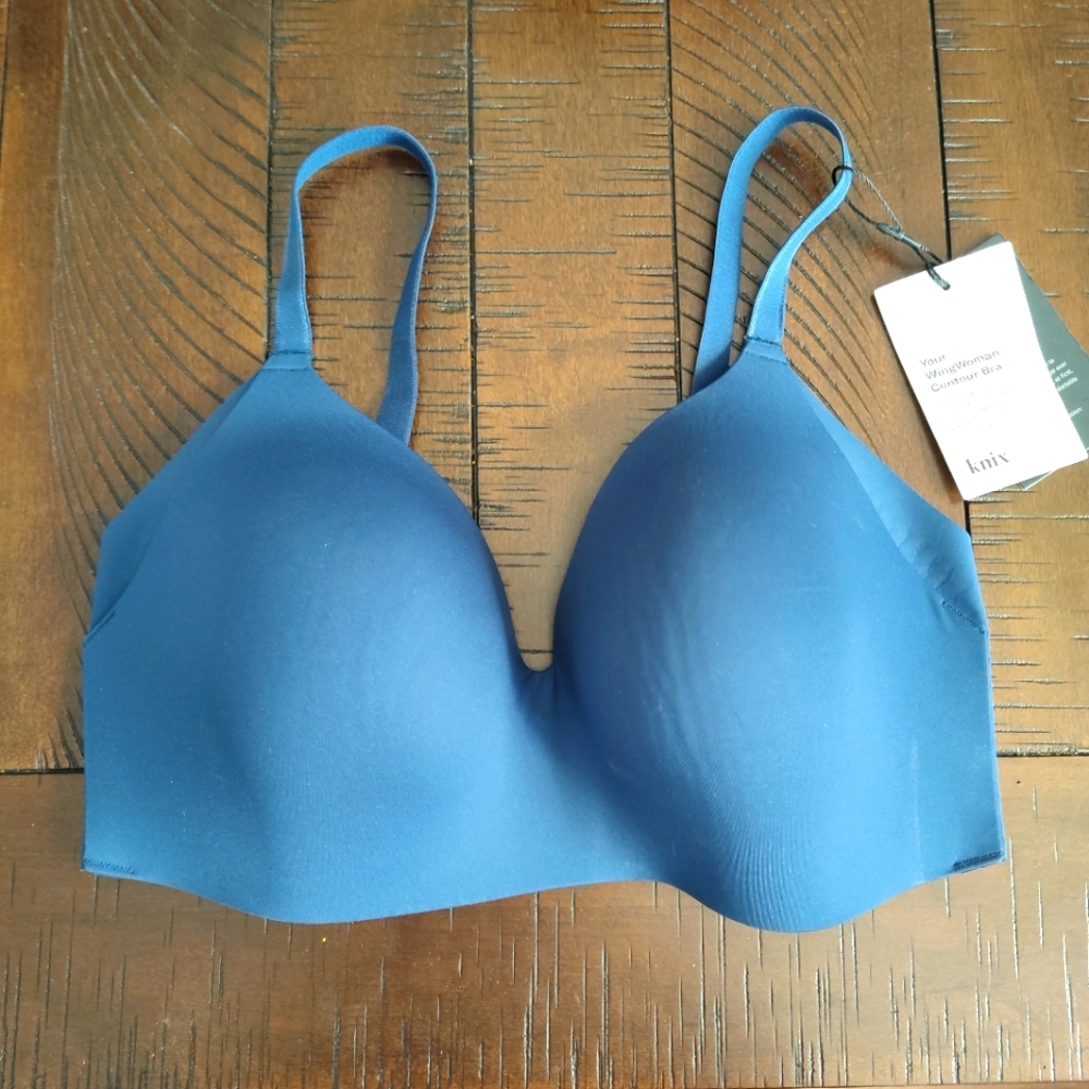 Blue Wireless Bra